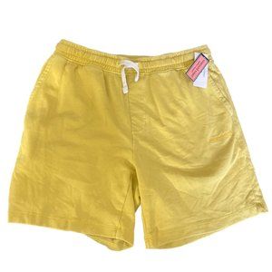 Vineyard Vines Slub Knit Jetty Shorts, Men's Medium, Yellow, New with Tags